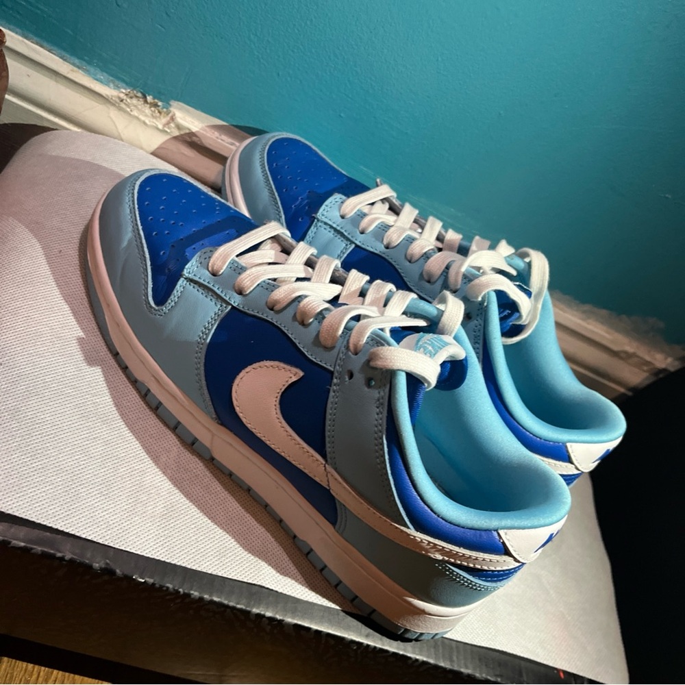 Nike Blue and White Sneakers